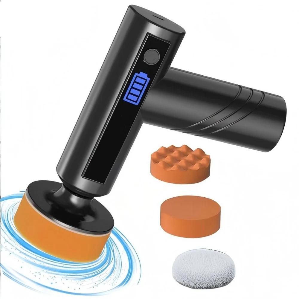 Polisseuse de voiture sans fil portable 4500 mAh, machine à polir et cirer les voitures, outil électrique pour le nettoyage, le cirage et la réparation de la carrosserie