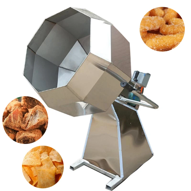 Food Snacks Peanut Bean Seasoning Coating Machine Commercial Flavor Coating Mixing Machine