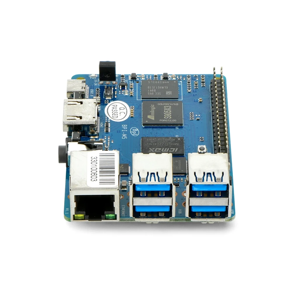 Banana Pi BPI-M5 Quad Core Single Board Computer Development Board With Black Metal Case