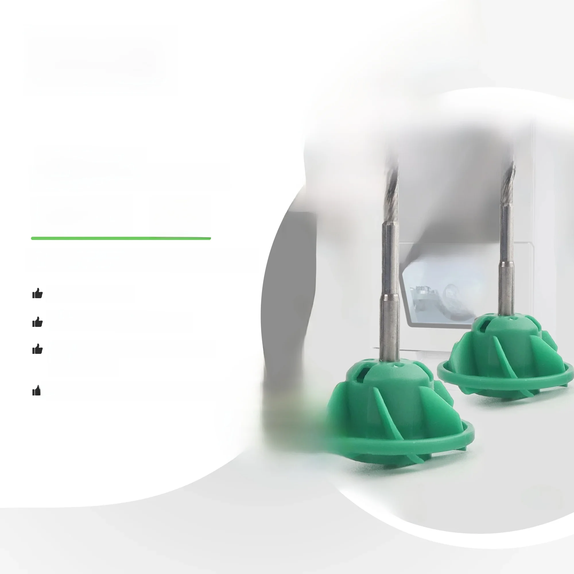 VHF-Fraises dentaires pour laboratoire dentaire, fraise VHF, revêtement diamant, fraise PMMA, contre-indiqué, outil aérien, 40mm, E5, E4