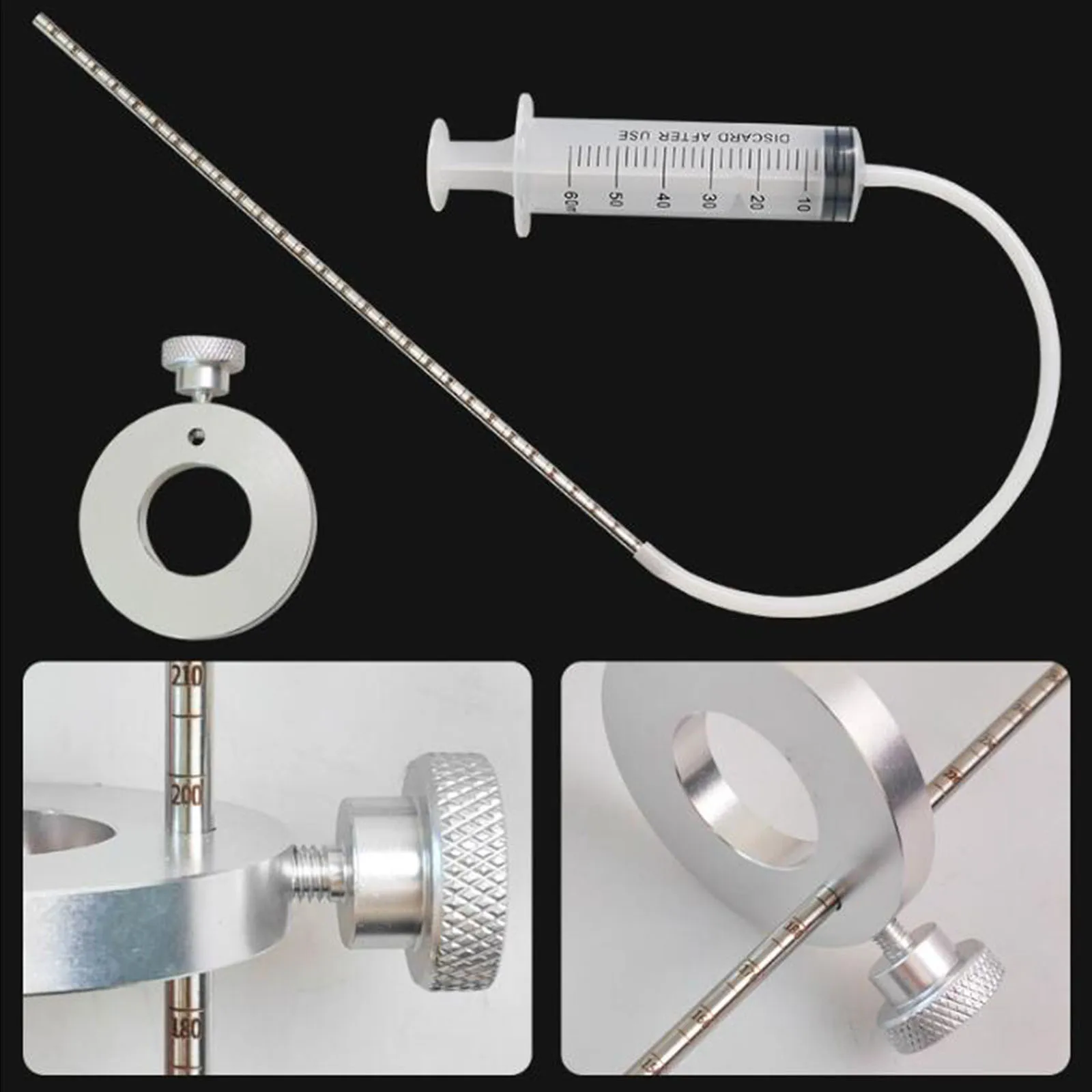 Motorcycle Fork Oil Level Tool Maintenance Lightweight Sturdy Shock Adjuster Gauge Suspension Level Tuning Syringe