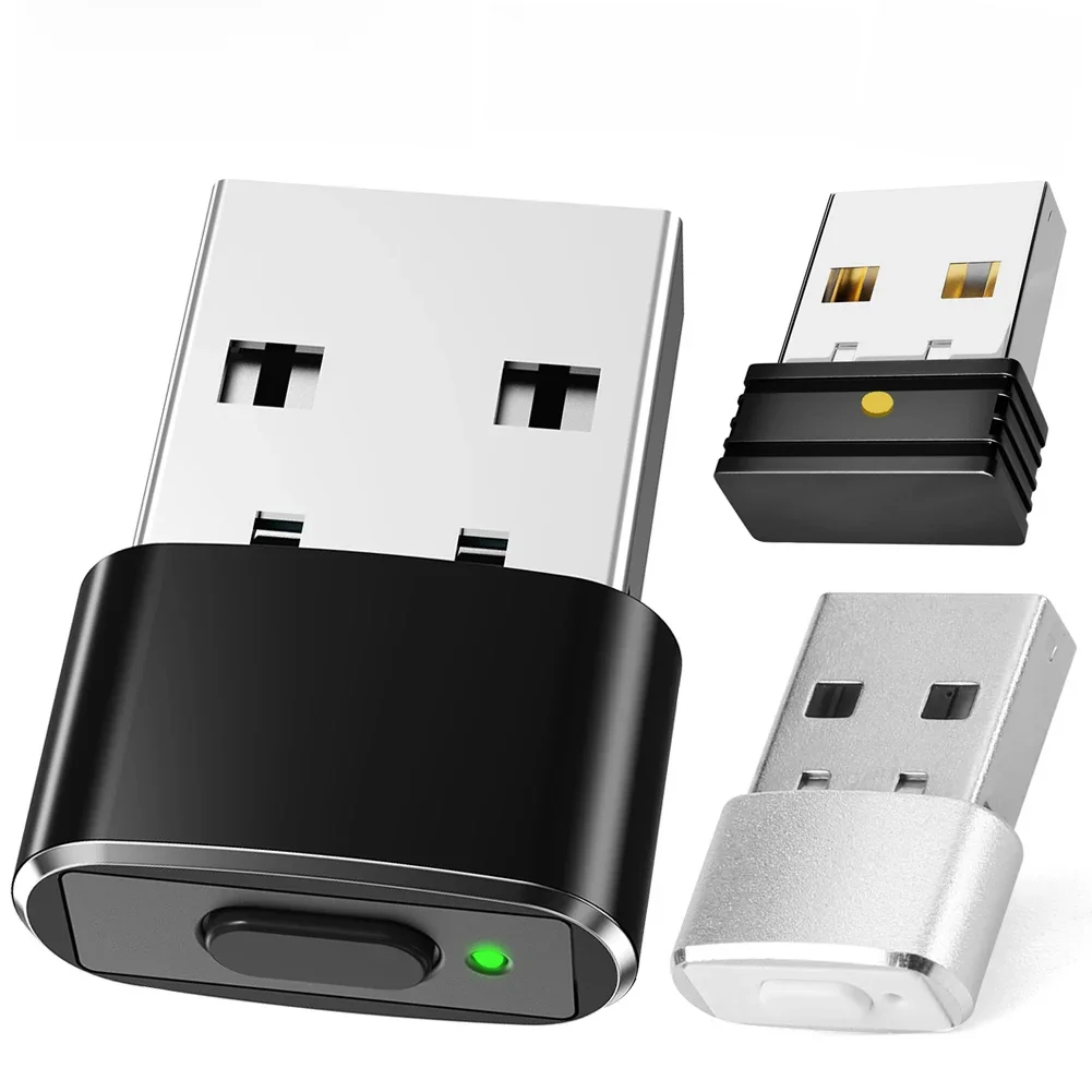 USB Mouse Jiggler Undetectable Mouse Mover with Separate Mode and ON/OFF Buttons Supports Multi-track Simulate Mouse Movement