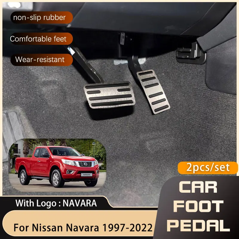 For Nissan Navara Datsun Frontier NP300 Fiera Hardbody PickUp Terrano Winner Car Accessories Gas Fuel Brake No Drilling Pedals