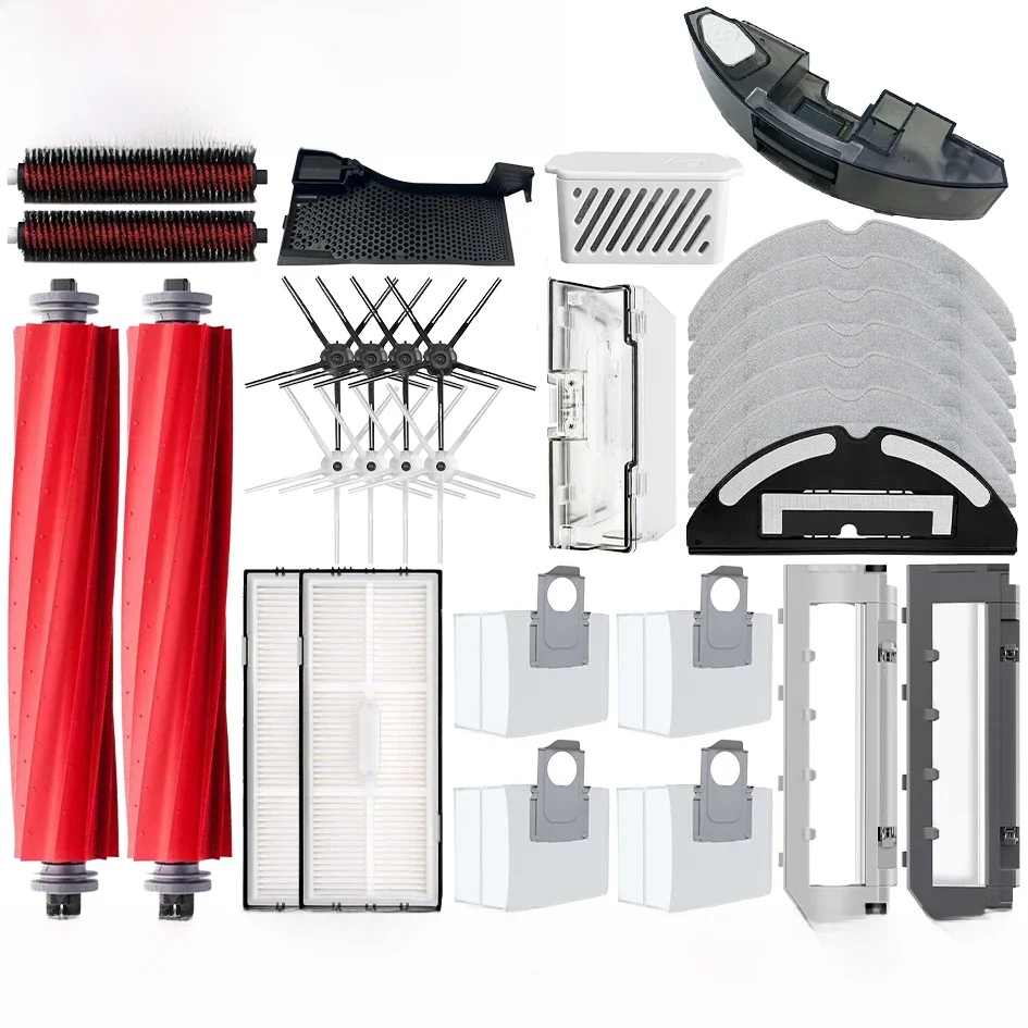 Brosse latérale principale, vadrouille, filtre Hepa, sac à poussière, brosse roulante de nettoyage Roborock S7 Maxv Ultra S7 Pro Ultra, accessoires pour aspirateur Robot