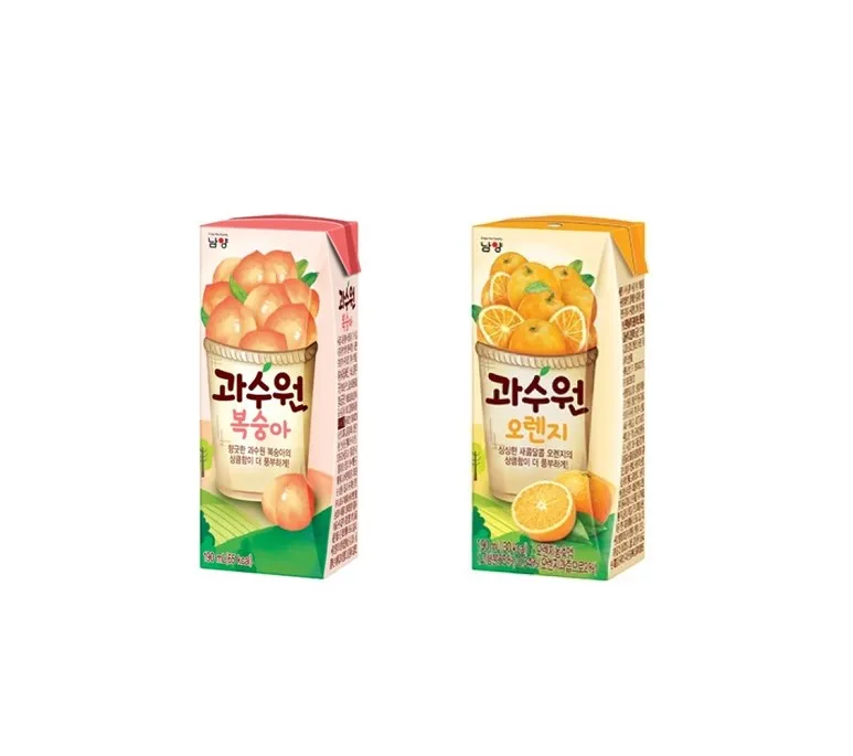 بستان خوخ 190 مل × 24 قطعة + برتقالي 190 مل × 24 قطعة