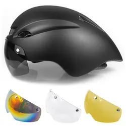 225G Bicycle Helmet Men's Ciclismo Road Mtb Mountain Bike Lronman Triathlon TT Helmet Lens Goggles Equipment Capability 2024NEW