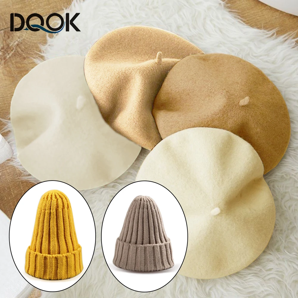 spring Autumn Hat Wool Thick Berets French Artist Beret Women Painter hat Girls Berets Female Warm Walking Cap Beanies