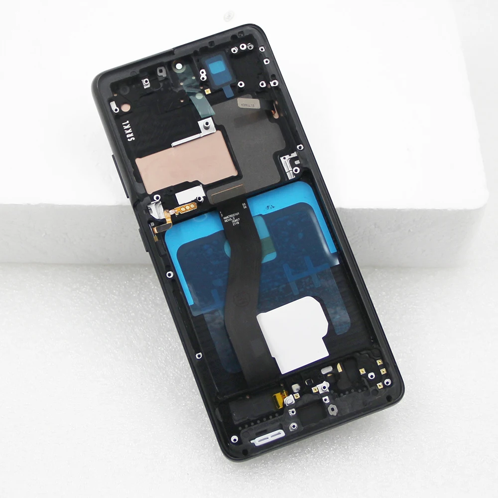 AMOLED S21 Ultra Screen Assembly for Samsung Galaxy S21 Ultra 5G G998B G998B/DS Lcd Display Touch Screen with Fingerprints