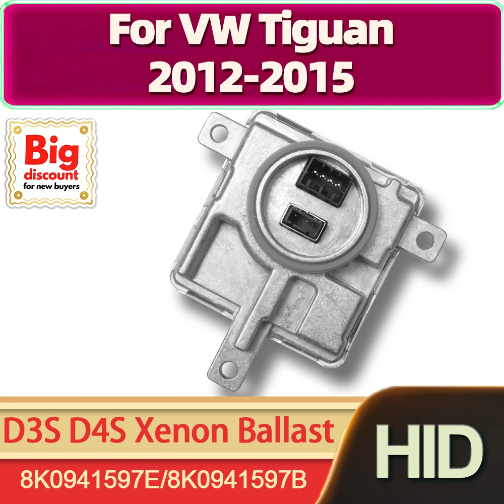 

TEENRAM HID Xenon Headlight Ballast Control Unit OEM 8K0941597E 8K0941597B Xenon Light Ballast D3S D4S For VW Tiguan 2012-2015