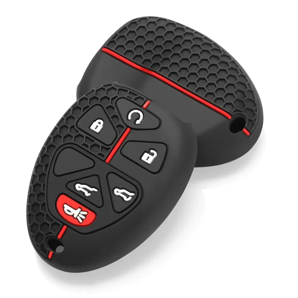 Housse de clé télécommande de voiture en Silicone, pour Chevrolet Tahoe banlieue Gmc Yukon pour Cadillac Escalade, étui de protection pour clé de voiture, accessoires