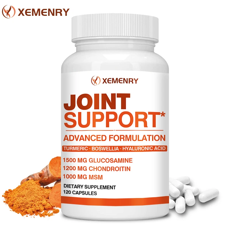 Joint Support Capsules - with  Glucosamine & Chondroitin & MSM - Joint Health Support, Cartilage Repair - 120 Capsules