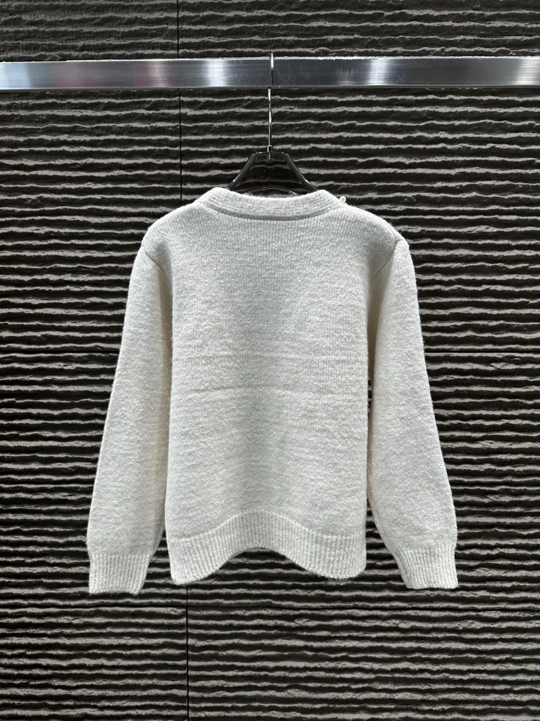 

2025 Autumn Winter Fashion New Y2K Girly Women's Cardigan Coat - Pearl Bowknot, Knitted, Cute & Trendy, Soft Warm Outerwear