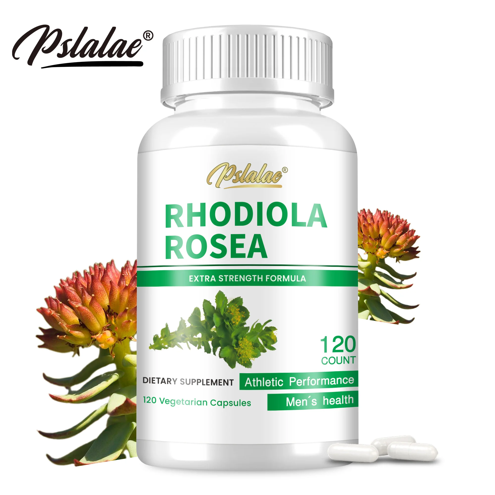 Rhodiola Rosea-promueve el alivio del estrés, estado de ánimo Natural y soporte de concentración, impulso de energía-120 cápsulas