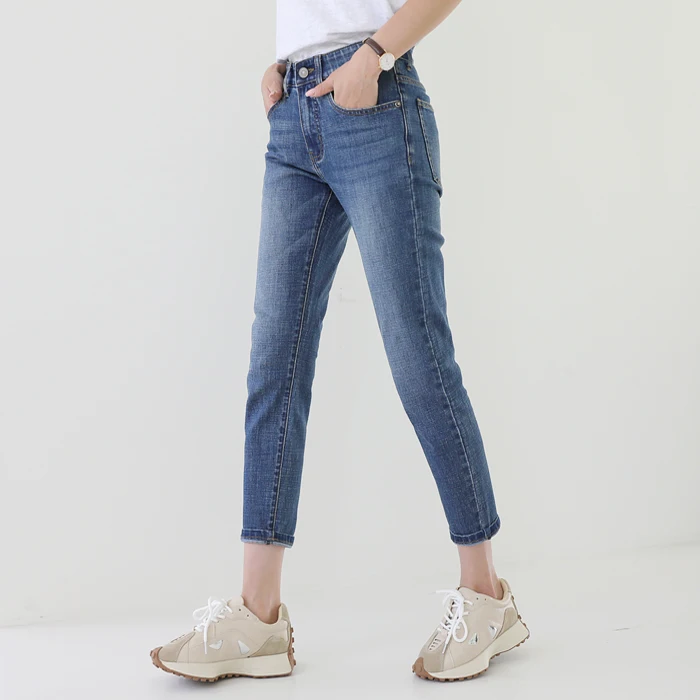 Quick Banding Span Good Crop Denim Pants 26-38 Fast Delivery