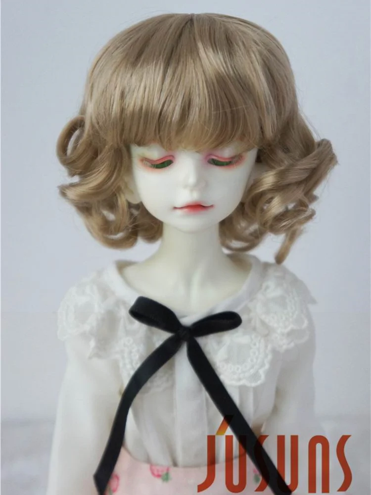 JD164 Fashion Short Wave BJD Synthetic Mohair Wig Suit For 1/12 1/8 1/6 1/4 1/3 Doll Hair From 4-5inch to 10-11inch Accessories