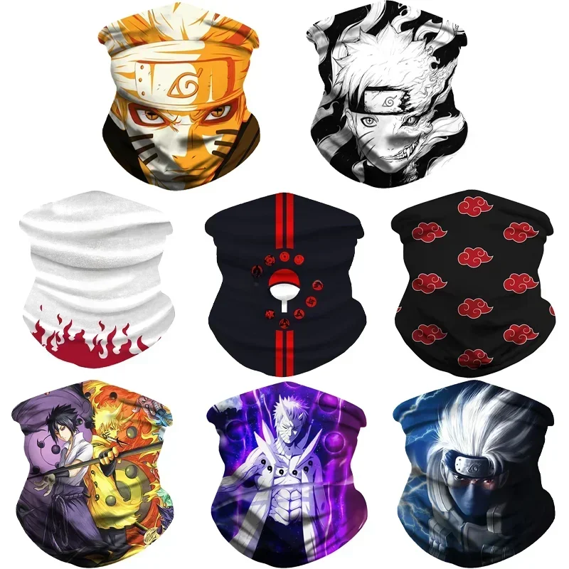 AliExpress Bandai Anime Naruto Cosplay Akatsuki Itachi Bandana Mask Men Women Cycling Mask Winter Mask Scarf Neck