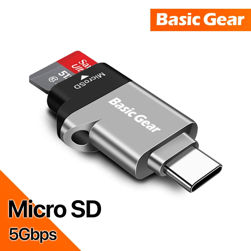 Type C USB 3.2 Otg Micro Sd Card Reader