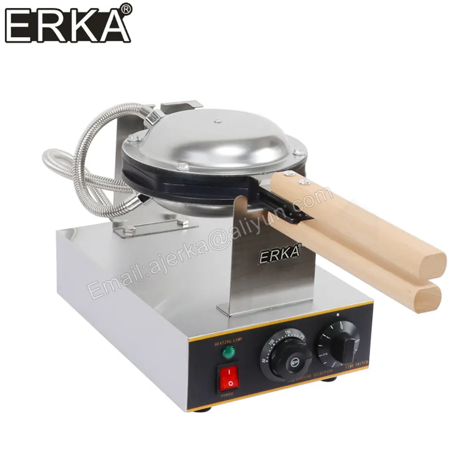 ERKA-máquina eléctrica para hacer gofres con burbujas de huevo, sartén antiadherente para hacer tortas de hojaldre, horno para tortas de huevo, 110V /220V