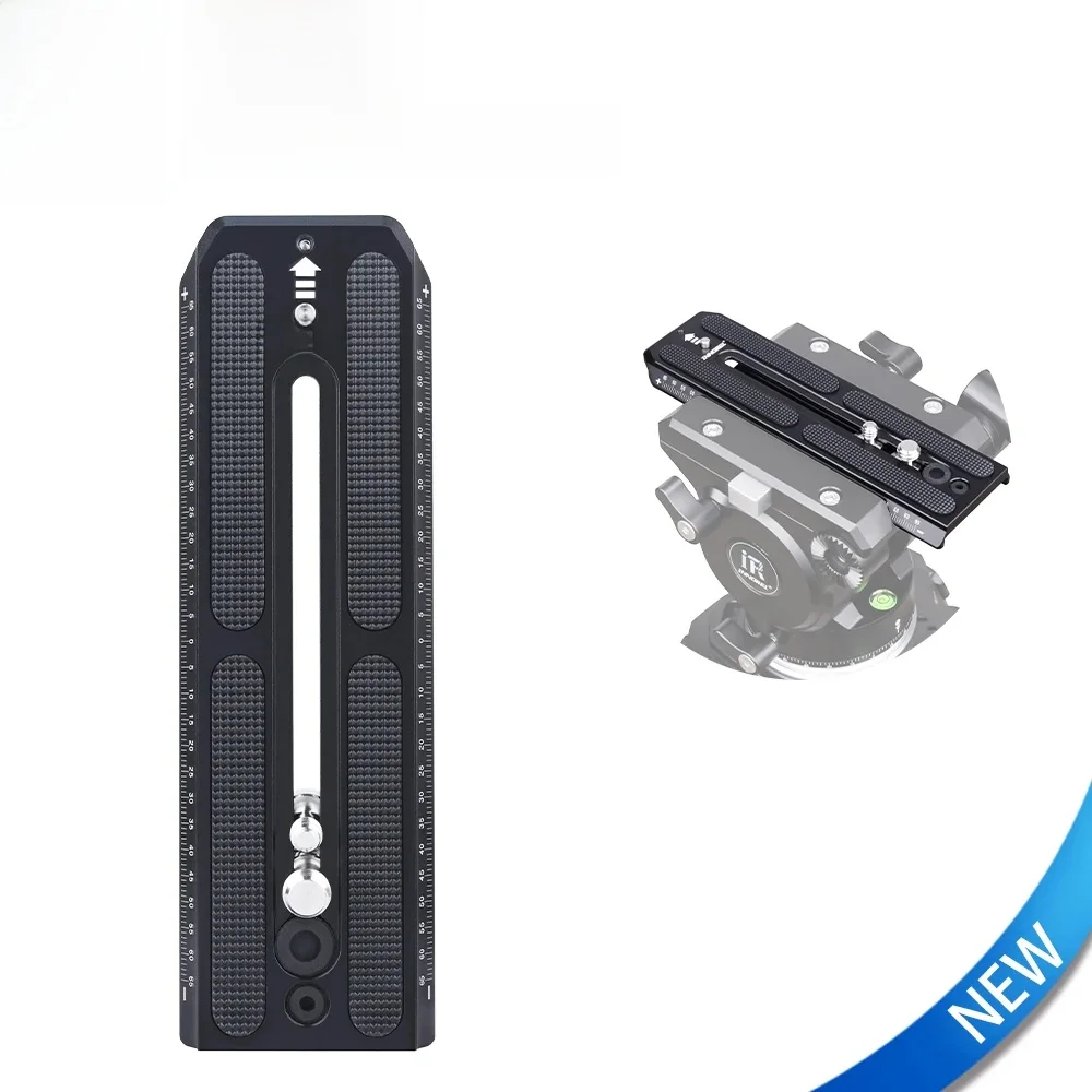 Płytka szybkiego uwalniania INNOREL QV160 kompatybilna z głowicą wideo Manfrotto serii 501PL, ze śrubami 1/4" i 3/8", szerokość 50 mm — zdjęcie produktu 7