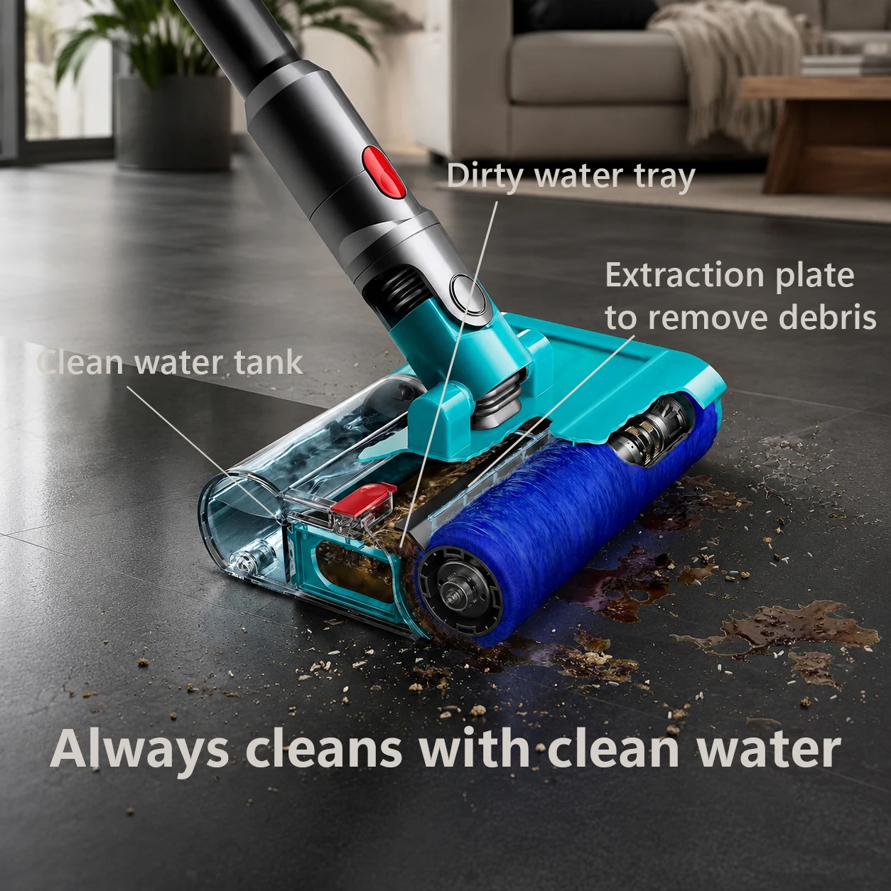 Dyson V15s Detect Submarine Wet and Dry Cordless Vacuum Cleaner, Yellow/Nickel