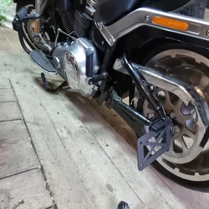 Universal Motorcycle Registration Holder Registration, side assembly, support with LED rear light, Bobber, Honda, Coffee, Racer, Suzuki 12 Main Sales Spring Handa City Bags - №12