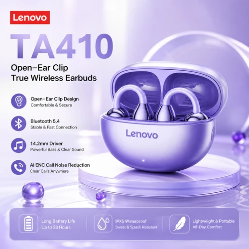 Lenovo Ta410 Auriculares Inalámbricos Bluetooth 5,4 Tws Con