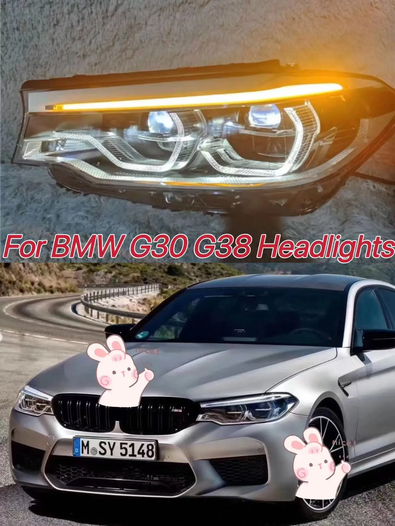 For BMW G30 G38 Adaptive Headlights Assembly 2016-2019