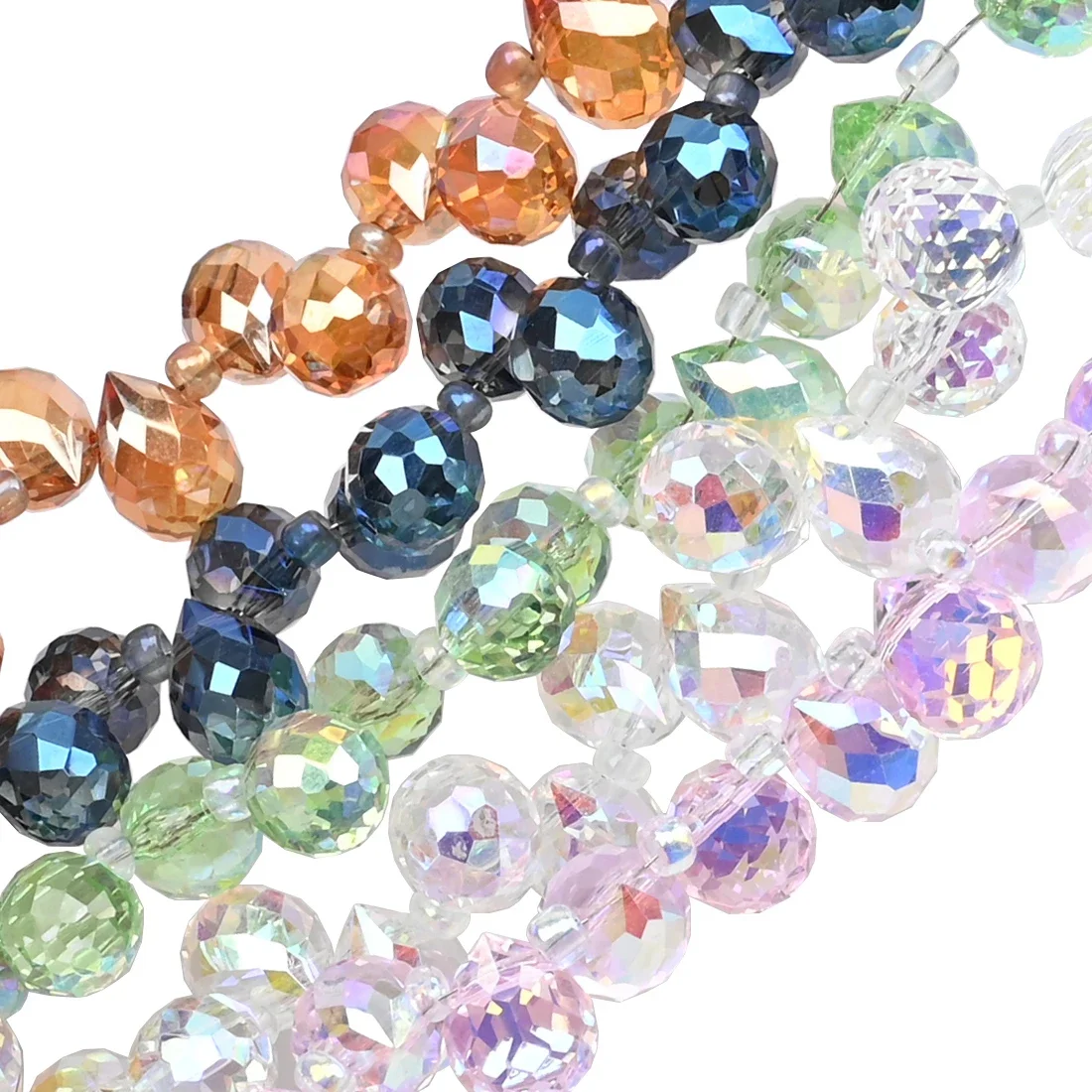 10*8mm Tsjechische Crystal Waterdrop Kralen Glanzende Facet Glazen Aardbei Kralen voor Sieraden Maken Handwerken DIY Handgemaakte Accessoires - afbeelding 2
