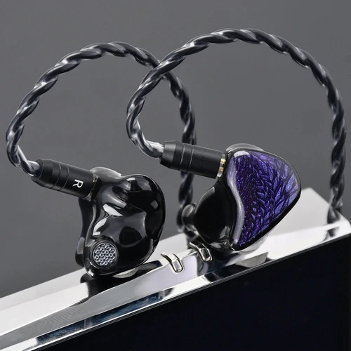 Imagen 2 del producto Auriculares intrauditivos HiFi Kinera Celest Wyvern Black Dragon, auriculares de música con controlador dinámico LCP de 10mm y Cable desmontable de 2 pines de 3,5mm
