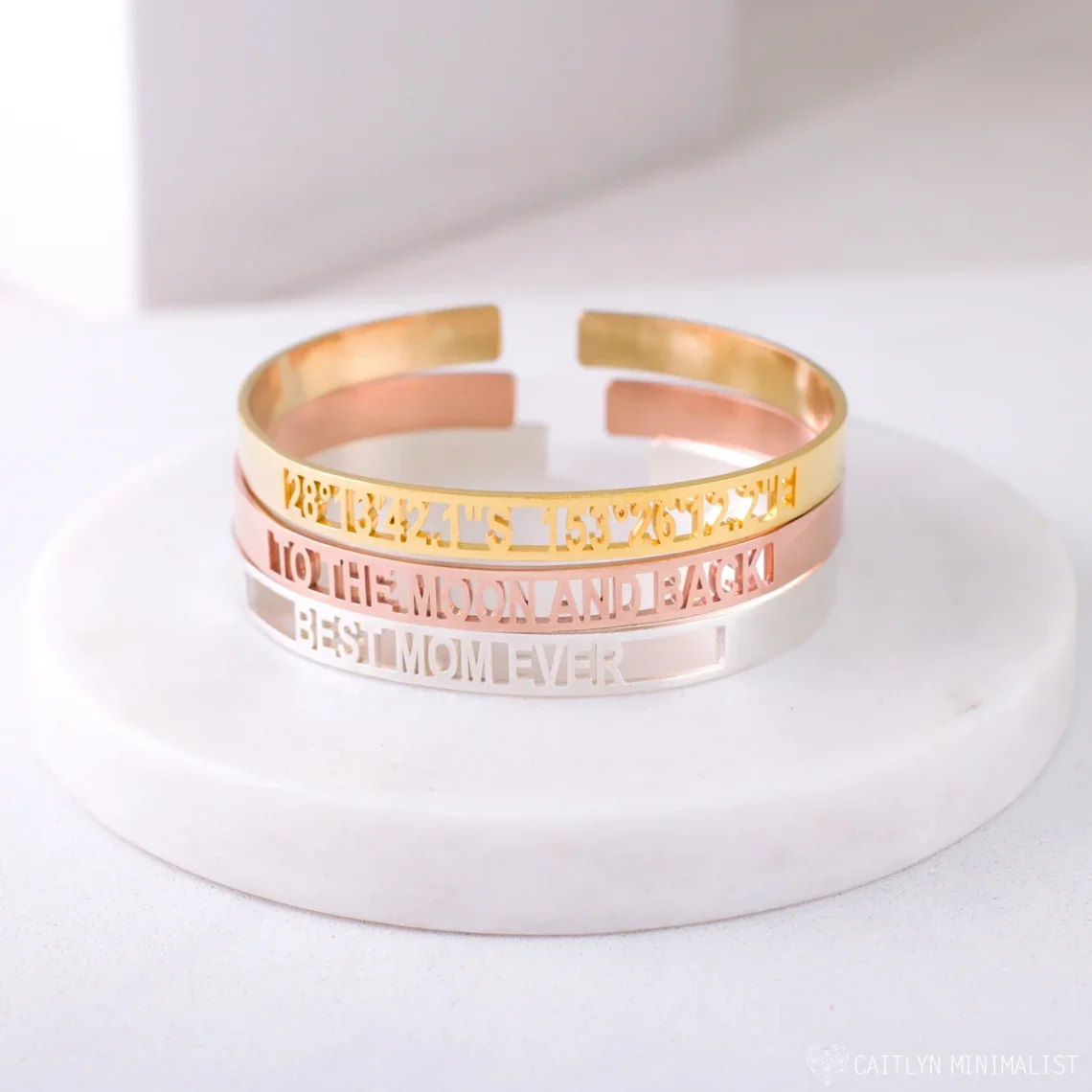 Customized Letter Name Bracelet Personalized Custom Bangles Women Men Rose Gold Stainless Steel Chrismas Jewelry Gift