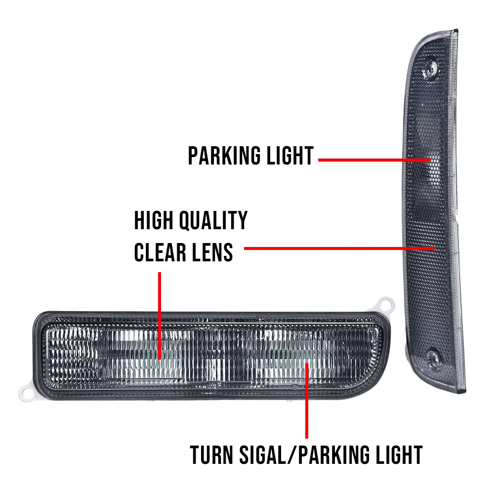 1 زوج الدخان الزاوية الوفير أضواء الإشارة صالح ل 1997-2001 جيب شيروكي Xj مقاوم للماء سنوبروف الغبار اكسسوارات السيارات #3