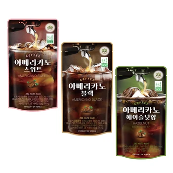 발란스그로우 커피 3종 아메리카노 스위트 블랙 헤이즐넛향 혼합 230ml x 30팩