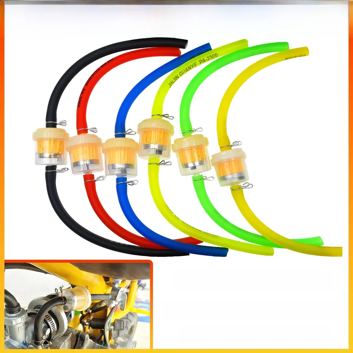 AliExpress PRO AODB Scooter Motorcycle Moped Scooter Dirt Bike Universal 6mm ATV Go Kart Fuel Filter Motocross Gasoline Gas Fuel Gasoline Oil Filter