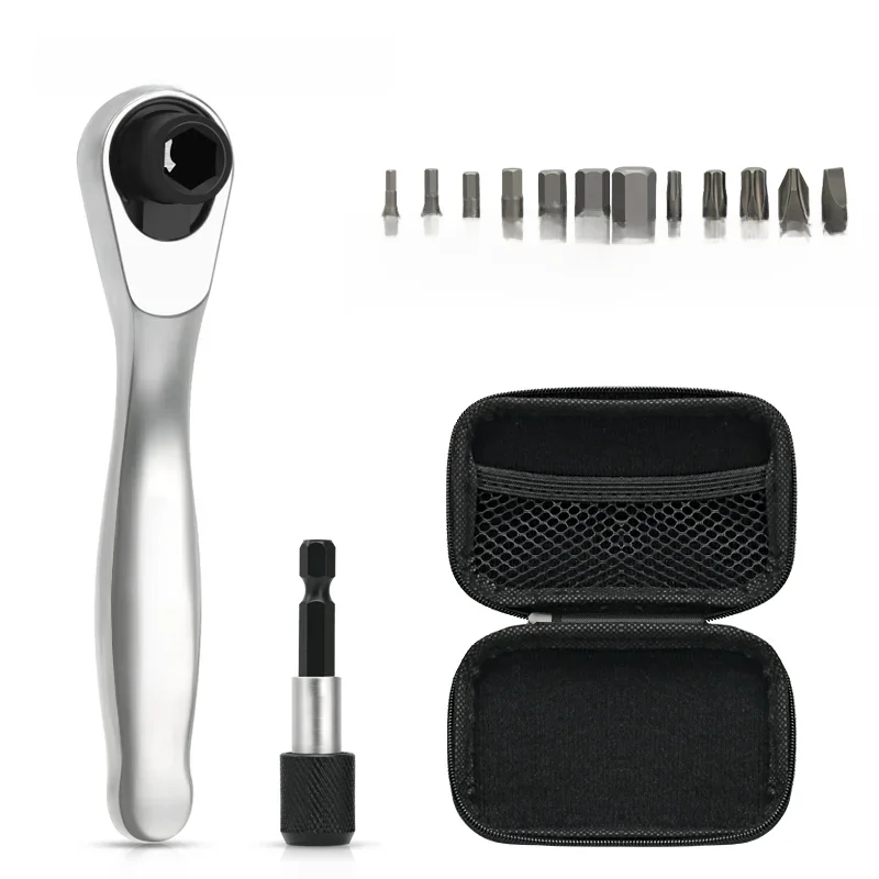 AliExpress riderace RIDERACE Bike Allen Key Spanner Single-Ended Torque Ratchet Wrench Spanner 1/4 Inch Screwdriver Set Bicycle Hand Repair Tools