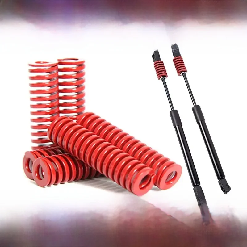 Czerwona sprężyna dociskowa 2PCS do tłoczenia spiralnego Sprężyna dociskowa do tylnego bagażnika Podnośnik kolumny bagażnika Narzędzie do samochodu — zdjęcie 2