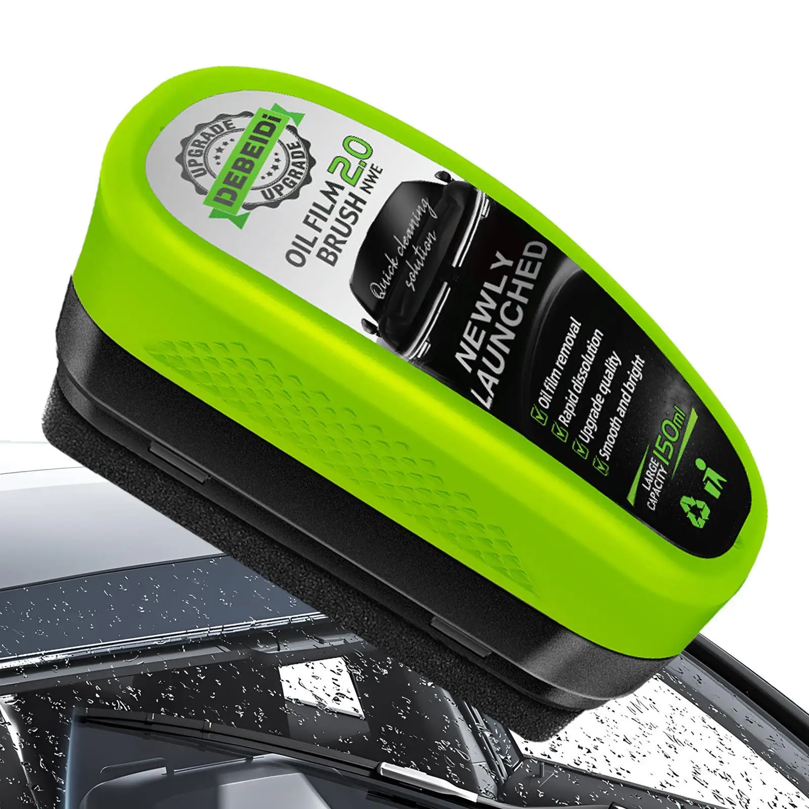

Motorcycle Windshield Cleaner Oil Film Remover Automotive Oil Film Cleaning Brush Rearview Mirror Glass Oil Film Cleaning Tool