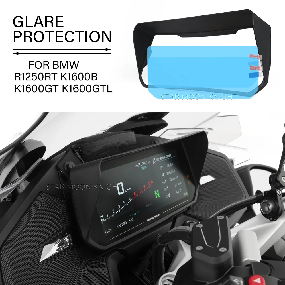 Para BMW K 1600 B K 1600 GT K 1600 GTL CE 04 2022 - R1250RT 2021 - Sombrero de instrumento de plástico ABS para motocicleta protector antideslumbrante