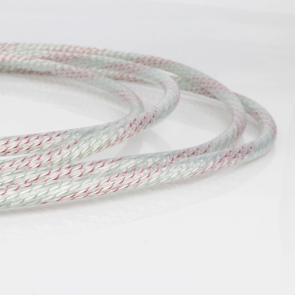 X438 쌍 Hifi 7N 실버 도금 오디오 RCA 상호 연결 케이블(로듐 도금 RCA 커넥터 포함)(2개)