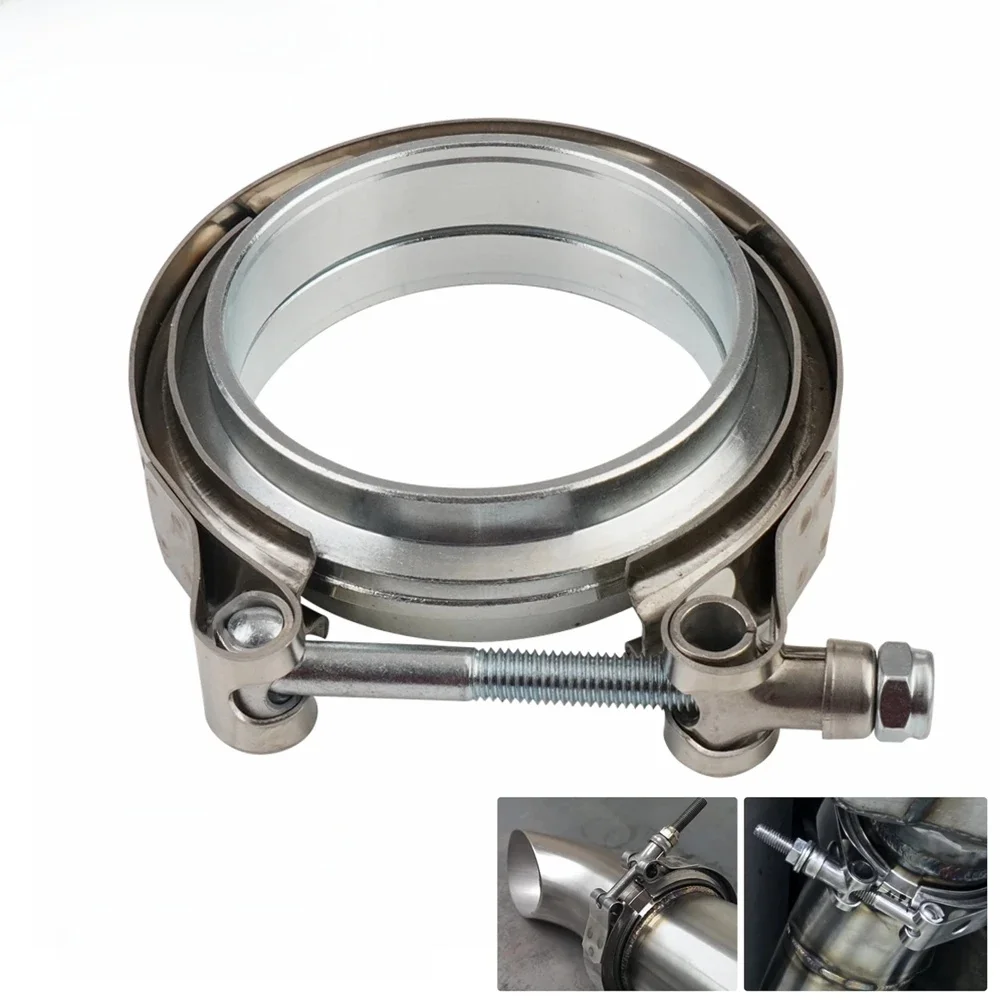2" 2,5" 3" 3,5" 4" V-Band-Klemme mit Flansch männlich weiblich passend für Abgasanlage, Turbolader, Fallrohr, Schalldämpfer