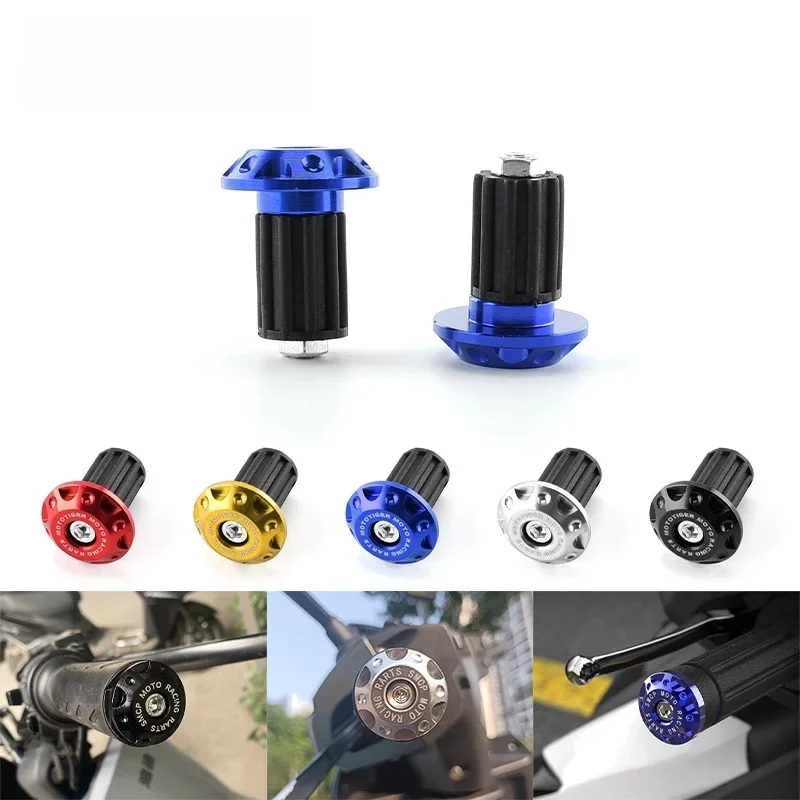 AliExpress NONE Motorcycle Handle Bar Ends Plug Grips Handlebar Plug Caps Slider Motor Bike for Honda Yamaha Dirt Bike Accessories Black Red