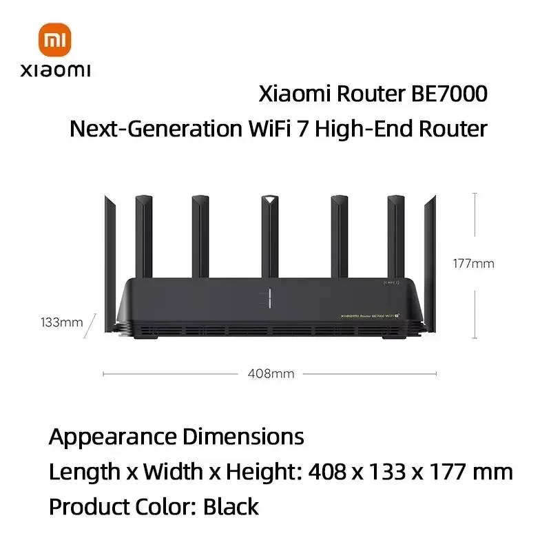 NEW Xiaomi Mi Router BE7000 Tri-Band WiFi Repeater VPN 1GB Mesh USB 3.0 IPTV 4 X 2.5G Ethernet Ports Modem Signal Amplifier -CN