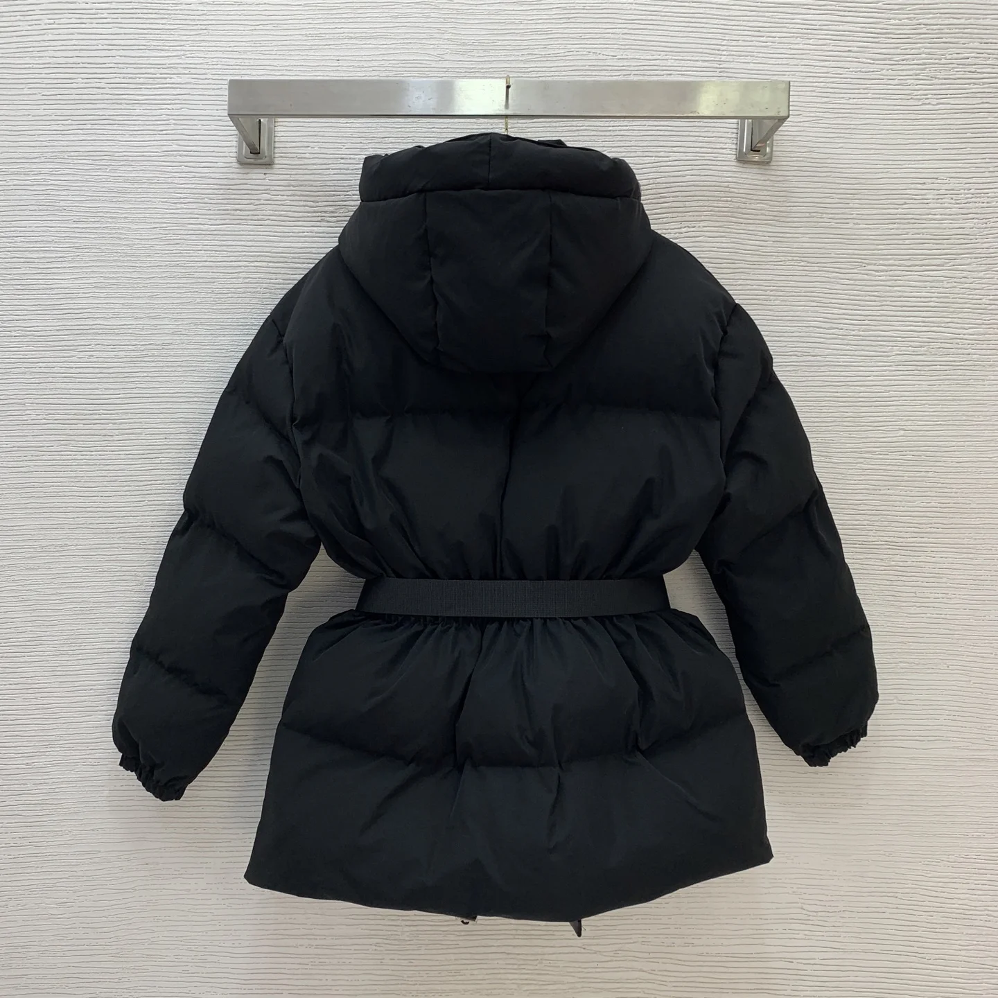 2025 automne et hiver femmes argent boucle ceinture sac taille cintrée taille minceur épais pain coton manteau veste HL155