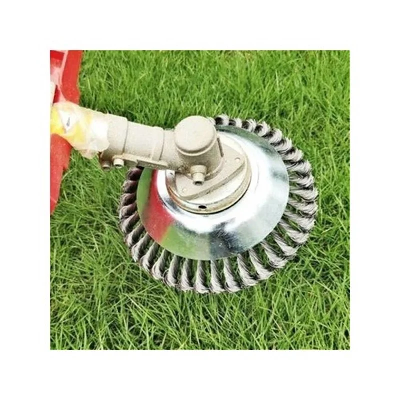 Whell Motor Scythe Shore Cleaning Steel Brush Head