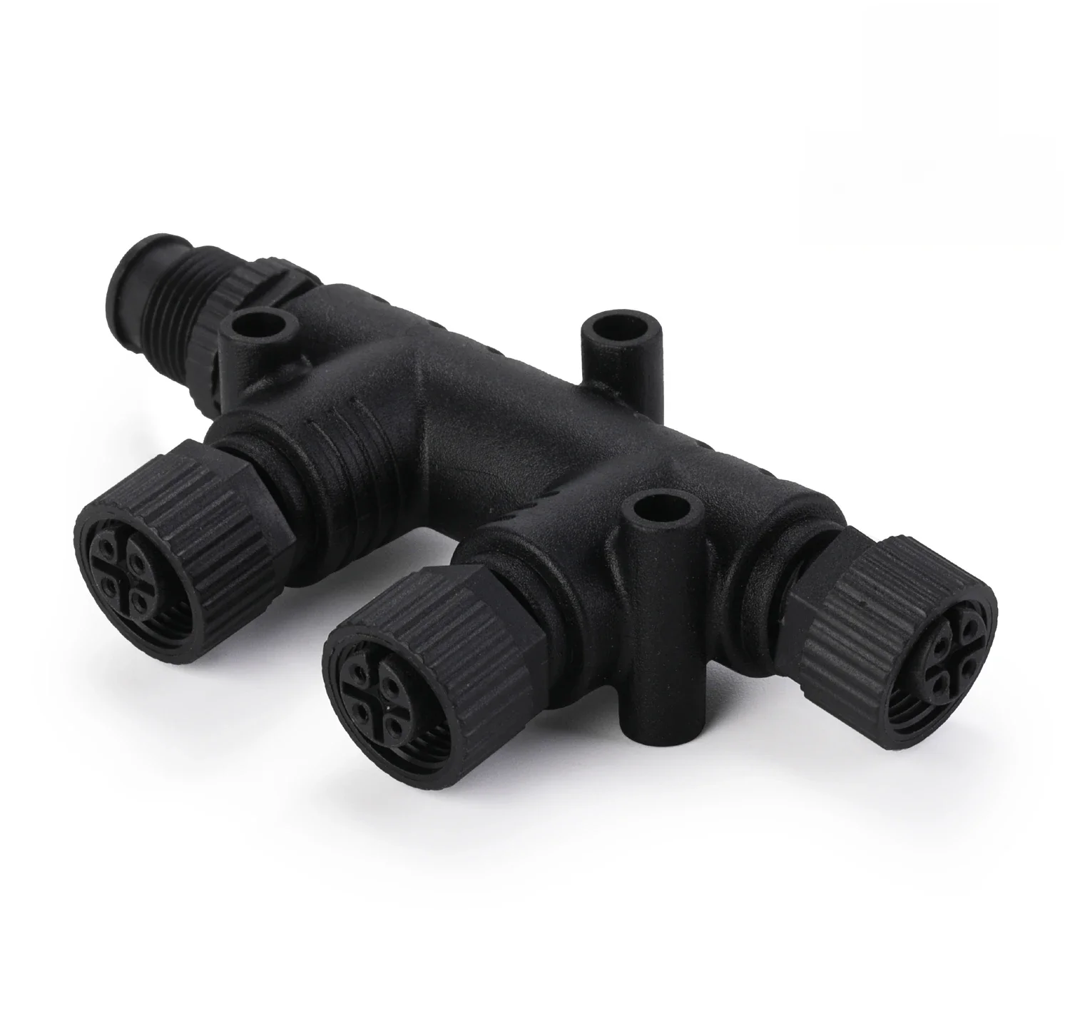 NMEA 2000 T Connector 4 Port 5Pin M12 Thread IP67 Waterproof NMEA 2000 (N2k) (Tee) T-Connector for Garmin Lowrance Simrad B&G