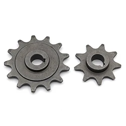 9/13 Teeth Electric Vehicle Type 410 Bike Chain Wheel Pinion Gear Motor Sprocket Carbon Steel Gear for Ordinary Bicycle Parts