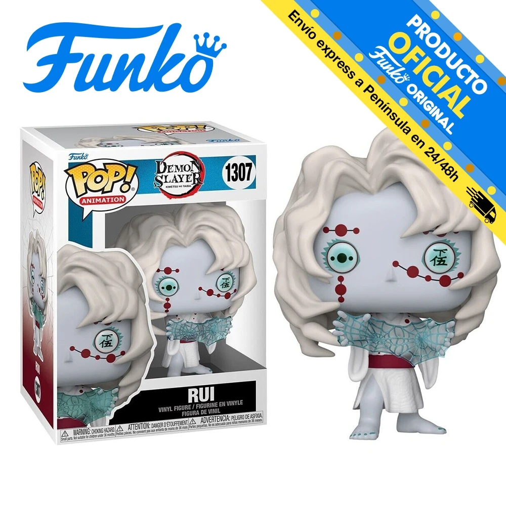 Funko Pop! Demon Slayer - Rui 57345 1307 original toys for boys, girls, gifts, collector, figures, dolls, shop, with box, new, man, woman, official license