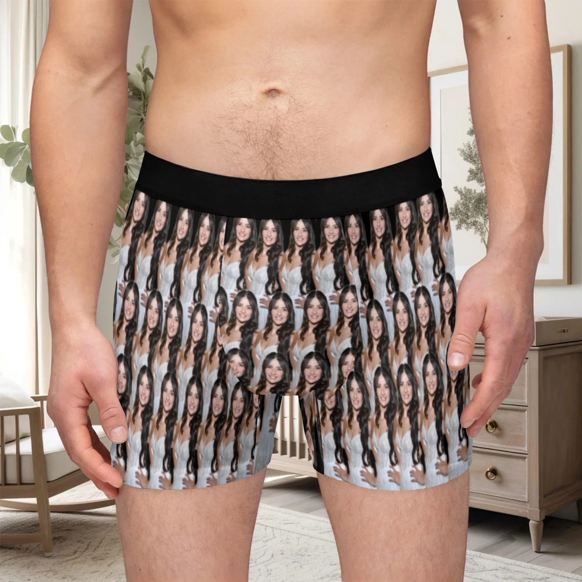 Personalized Face Photo Underwear Custom Boxer Briefs Custom Men Valentine's Day Gift For Husband Anniversary Gift for Dad