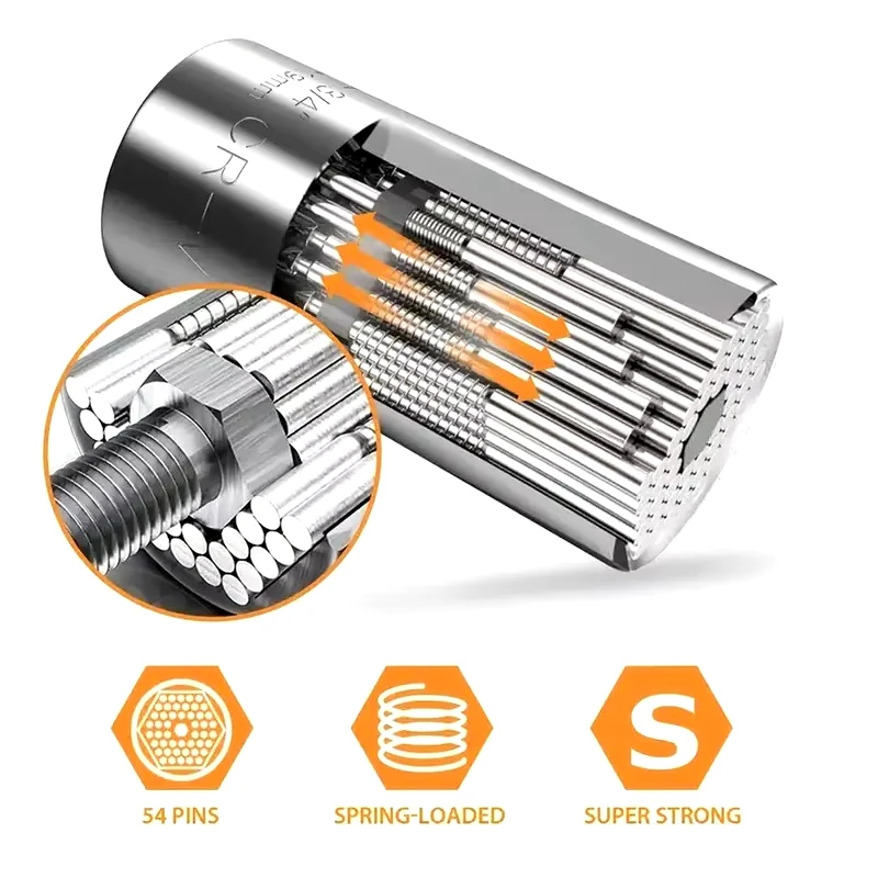 Soket Universal lengan pegangan Ratchet, kunci pas sudut bor adaptor ekstensi Muti alat lampiran obeng pemegang Bit