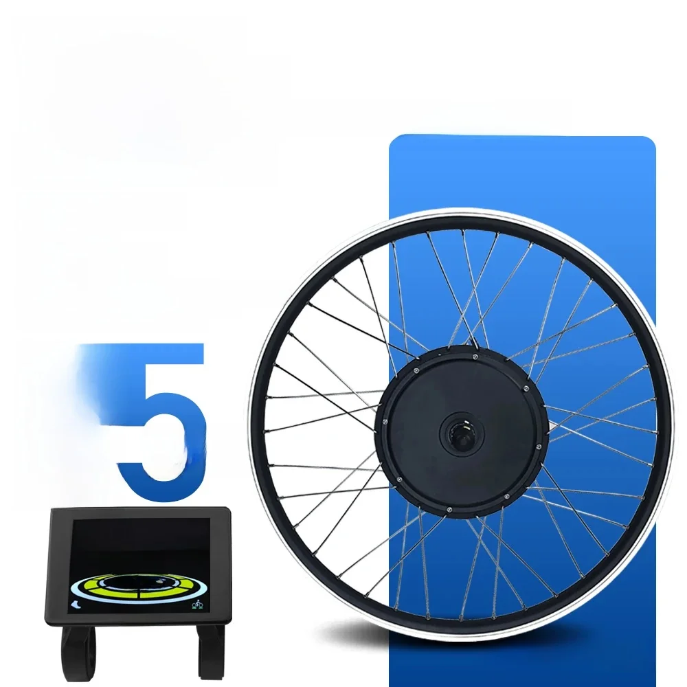 AliExpress IMEIQI EBike Conversion Kit 48V 2000W Brushless Gearless Front Rear Hub Motor Wheel For Electric Bike Conversion Kit 20-29 Inch 700C