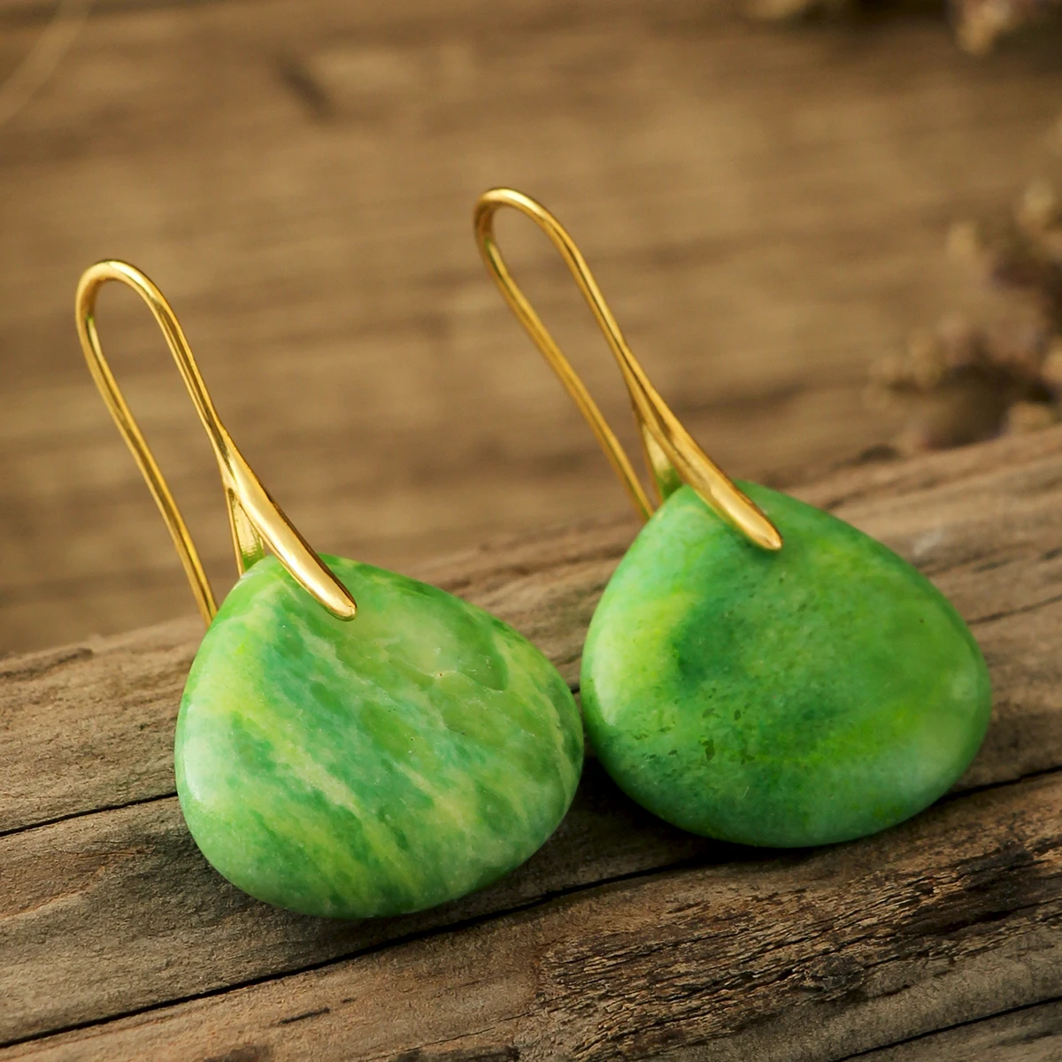 Farbige, kurze Wassertropfen-Ohrringe aus Imperial Stone für Damen, Bohemian-Stil für Frühling/Sommer, Strand-Stil, Muttertagsgeschenke – Detail 12